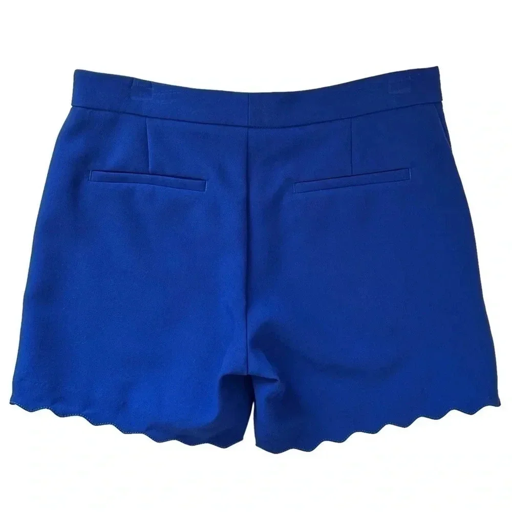 Banana Republic Shorts Scalloped  Hem Cobalt Blue Size 0 - Picture 13 of 14